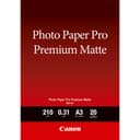 Canon Pro Premium PM-101 - Smooth matte - 310 micron - A3 (297 x 420 mm) - 210 g/m� - 20 sheet(s) photo paper - for PIXMA PRO-1, PRO-10, PRO-100 thumbnail 1