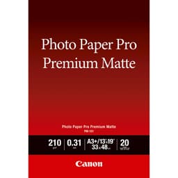 Canon Pro Premium PM-101 - Smooth matte - 310 micron - Super A3/B (330 x 483 mm) - 210 g/m� - 20 sheet(s) photo paper - for PIXMA PRO-1, PRO-10, PRO-100