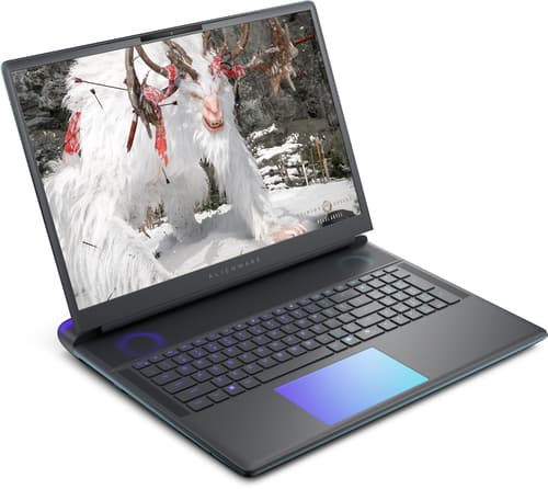 Alienware 18 Area-51 U9-275HX Ultra 9 275HX + RTX 5090 24GB (X11) 64GB, 2x32GB, DDR5, 6400MT/s 2TB NVMe M.2 PCIe Gen4 SSD 18", WQXGA, 300Hz, 500 nits, 100% DCI-P3, Advanced Optimus, ComfortView Plus, G-SYNC, FHD Cam NVIDIA? GeForce RTX? 5090 24 GB GDDR7 Daughterboard Perkey KB   Intel? Killer Wi-Fi 7 BE1750 (2x2 320Hz) MIMO 802.11be Wireless LAN and Bluetooth 5.4   English UK keyboard with per-key AlienFX RGB lighting 6-Cell Battery, 96 Whr (Integrated) 360W Small Form Factor Adapter Power Cord — view 3
