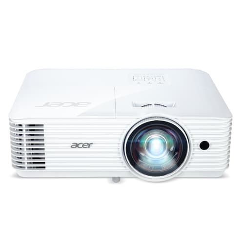 Acer S1386WHN - DLP projector - 3D - 3600 ANSI lumens - WXGA (1280 x 800) - 16:10 - 720p - short-throw fixed lens - LAN