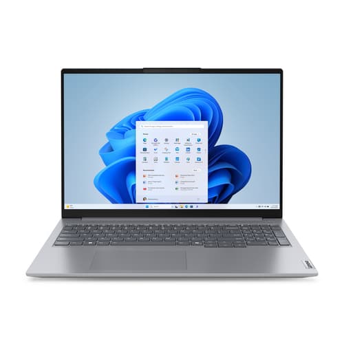 Lenovo ThinkBook 16 G7 ARP 21MW - 180-degree hinge design - AMD Ryzen 5 - 7535HS / up to 4.55 GHz - Win 11 Pro - Radeon 660M - 16 GB RAM - 256 GB SSD NVMe - 16" IPS 1920 x 1200 - Gigabit Ethernet - Wi-Fi 6E, Bluetooth - arctic grey - kbd: UK