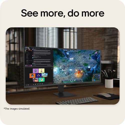LG UltraWide 34U640B-B - LED monitor - curved - 34" - HDR — view 3