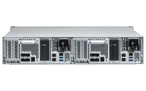 QNAP ES2486dc - NAS server - 24 bays - rack-mountable - SAS 12Gb/s - RAID 0, 1, 5, 6, 10, 50, JBOD, 60, RAID TP - RAM 96 GB - Gigabit Ethernet / 10 Gigabit Ethernet - iSCSI support - 2U — view 8