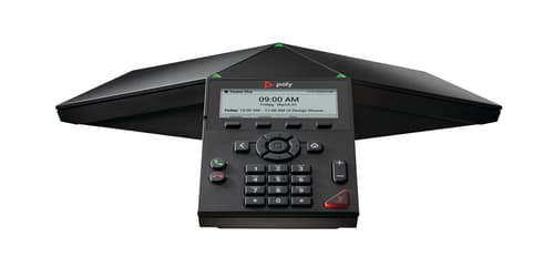 Poly Trio 8300 - Conference VoIP phone - with Bluetooth interface - 3-way call capability - SIP, SRTP, SDP - 3 lines - black - government GSA - TAA Compliant