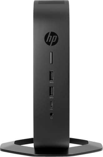 HP t740 - Thin client - SFF 1 x Ryzen Embedded V1756B / up to 3.6 GHz - RAM 8 GB - flash 128 GB - Radeon E9173 - Gigabit Ethernet, Bluetooth 5.2, IEEE 802.11ax (Wi-Fi 6) - Win 10 IoT Enterprise 2019 LTSB Value for Thin Clients 64-bit - monitor: none - keyboard: UK