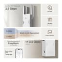  TP-Link BE3600 Network transmitter & receiver White 2500 Mbit/s thumbnail 7