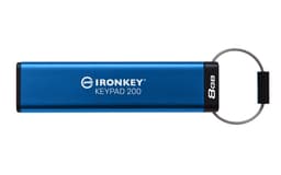 Kingston IronKey Keypad 200 - USB flash drive - encrypted - 8 GB - USB 3.2 Gen 1