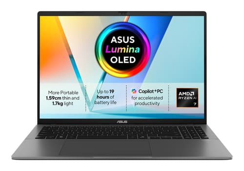 ASUS Vivobook S16 M3607KA-SH008W - Copilot+ PC - 16" - AMD Ryzen AI 7 - 350 - 32 GB RAM - 1 TB SSD