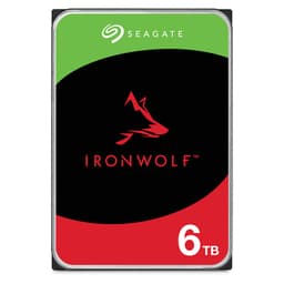 Seagate IronWolf ST6000VN006 - Hard drive - 6 TB - internal - 3.5" - SATA 6Gb/s - buffer: 256 MB - with 3 years Seagate Rescue Data Recovery