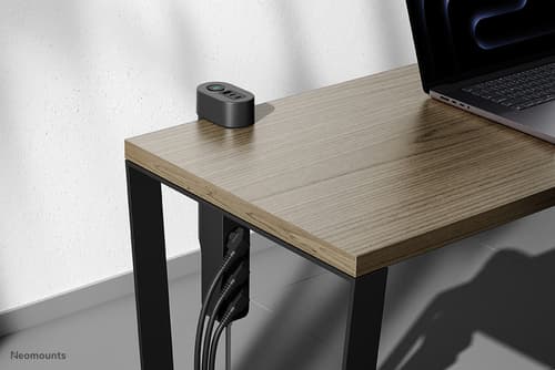 Neomounts - Power strip - USB-C + USB-A - AC 230 V - 3680 Watt - input: Type F - output connectors: 3 (2 x 24 pin USB-C (PD), USB, 3 x power Type F) - 1.4 m cord - black - with Clamp Desk Mount — view 14