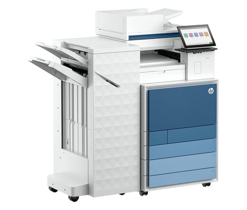 HP LaserJet Enterprise Flow MFP 8801z+ - Multifunction printer - colour - laser - A3 (297 x 420 mm) (original) - A3/Ledger (media) - up to 60 ppm (copying) - up to 60 ppm (printing) - 2180 sheets - 33.6 Kbps - Gigabit LAN, USB 3.0, USB 2.0 host, USB 3.0 host — view 3