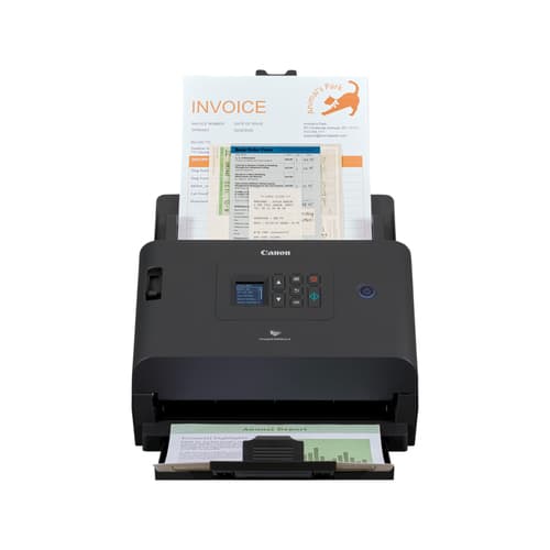 Canon imageFORMULA DR-S250N - Document scanner - Contact Image Sensor (CIS) - Duplex - 216 x 5588 mm - 600 dpi x 600 dpi - up to 50 ppm (mono) / up to 50 ppm (colour) - ADF (60 sheets) - up to 6000 scans per day - USB 3.2 Gen 1, Gigabit LAN
