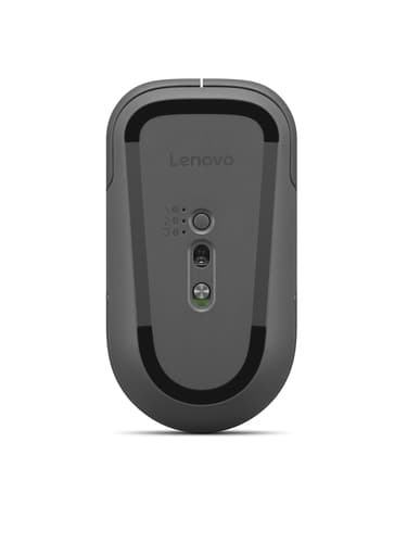 Lenovo Pro Plus 6050 - Mouse - multi-mode - optical - 6 buttons - wireless - Bluetooth 5.3, 2.4 GHz - USB wireless receiver - luna grey - brown box — view 3