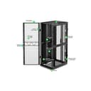 APC NetShelter SX - Rack cabinet - 1991H x 750W x 1070D mm, with sides - floor-standing - black - 42U - 19" - TAA Compliant thumbnail 5