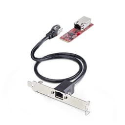 StarTech.com 1-Port 2.5GbE M.2 Network Card, Multi-Gigabit Speeds (2.5G/1G/100M/10M) - NBASE-T (802.3bz), PCIe Ethernet M.2 2280, B/M Key - NIC for SFFs/Desktop PCs, Includes 2ft Cat6 adapter, Full/Low Brackets (MR12GI-NETWORK-CARD) - Network adapter - M.2 2280 (B+M Key) low profile - 10/100/1000/2500Base-T x 1 - red - TAA Compliant
