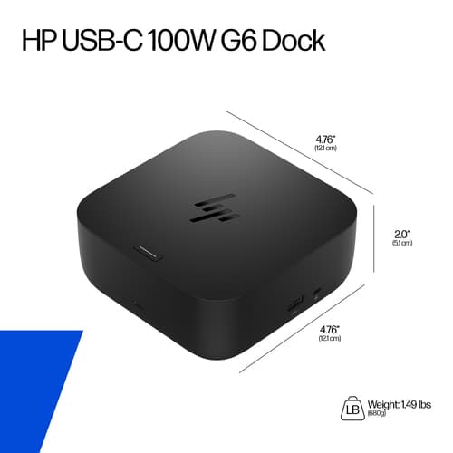 *Non Cancellable/Non Returnable (NCNR)* HP USB-C 100W G6 DOCK EUR — view 7