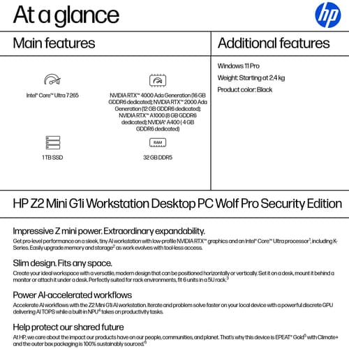 HP Z2 MINI G1I U7265 32/1TB W11P — view 4