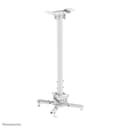 Neomounts CL25-550WH1 - Mounting kit (ceiling mount) - full-motion - for projector - easy-install, height 74.5 - 114.5 cm - steel - white thumbnail 3