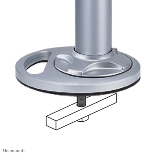 Neomounts FPMA-D9GROMMET - Mounting component (pole, grommet plate) - for LCD display - silver - screen size: 10"-30" - desktop - for NewStar FPMA-D1030, D910, D920, D930, D940, Tilt/Turn/Rotate Triple Desk Mount