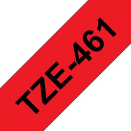 Brother TZe-461 - Black on red - Roll (3.6 cm x 8 m) 1 cassette(s) laminated tape - for Brother PT-H110, P-Touch PT-3600, 9700, D800, H110, P900, P950, P-Touch Cube XP PT-910