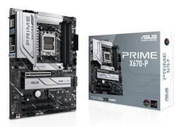 ASUS Prime X670-P - Motherboard - ATX - Socket AM5 - AMD X670 Chipset - USB-C 3.2 Gen 1, USB-C Gen 2x2, USB 3.2 Gen 1, USB 3.2 Gen 2 - 2.5 Gigabit LAN - onboard graphics (CPU required) - HD Audio (8-channel)
