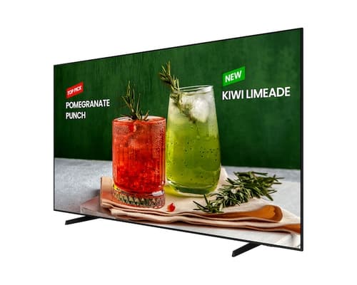 Samsung BE98D-H - 98" Diagonal Class BED-H Series LED-backlit LCD TV - Crystal UHD - digital signage - Smart TV - Tizen OS - 4K UHD (2160p) 3840 x 2160 - HDR - graphite black — view 3
