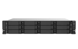 QNAP TS-1273AU-RP - NAS server - 12 bays - rack-mountable - SATA 6Gb/s - RAID 0, 1, 5, 6, 10, JBOD, 5 hot spare, 6 hot spare, 10 hot spare - RAM 8 GB - Gigabit Ethernet / 2.5 Gigabit Ethernet - iSCSI support - 2U
