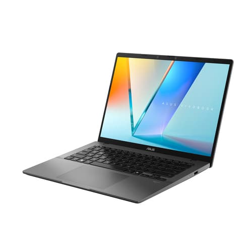 ASUS VivoBook S14 S3407QA-KP003W - Snapdragon X - X1-26-100 / up to 2.9 GHz - Win 11 Home - Qualcomm Adreno - 16 GB RAM - 512 GB SSD NVMe - 14" 2560 x 1600 (2.5K) - Wi-Fi 6E, Bluetooth - matte grey, black (keyboard) — view 4