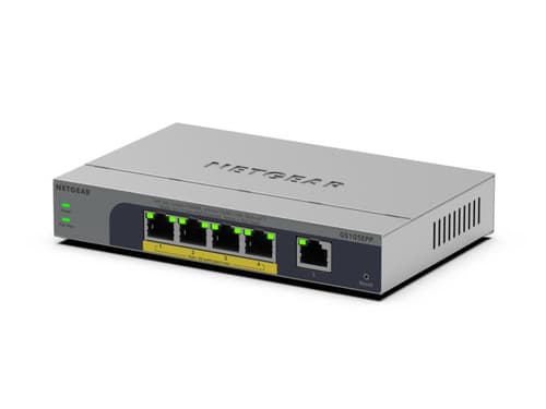 NETGEAR Easy Smart GS105EPP - Switch - high-power - L3 - smart - 1 x 10/100/1000 + 4 x 10/100/1000 (PoE+) - desktop, wall-mountable - PoE+ (120 W) — view 4