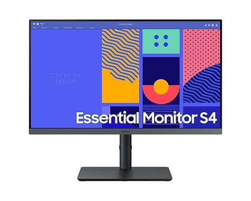 Samsung S24C432GAU - C432 Series - LED monitor - 24" - 1920 x 1080 Full HD (1080p) @ 100 Hz - IPS - 250 cd/m� - 1000:1 - 4 ms - HDMI, VGA, DisplayPort - black