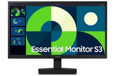 Samsung Essential S3 S24D310EAU - S31D Series - LED monitor - 24" - 1920 x 1080 Full HD (1080p) @ 75 Hz - VA - 250 cd/m� - 3000:1 - 5 ms - HDMI, VGA - black