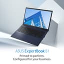 ASUS ExpertBook B1 B1502CV-BQI715X - 180-degree hinge design - Intel Core i7 - 1355U / up to 5 GHz - Win 11 Pro - Intel Iris Xe Graphics - 16 GB RAM - 512 GB SSD NVMe - 15.6" 1920 x 1080 (Full HD) - Gigabit Ethernet - Wi-Fi 6E, Bluetooth - star black