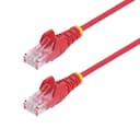 StarTech.com 1.5m Red Slim CAT6 Ethernet Cable, Snagless, 28AWG, LSZH - Patch cable - RJ-45 (M) to RJ-45 (M) - 1.5 m - 3.6 mm - UTP - CAT 5/5e/6 - IEEE 802.3bt - snagless, halogen-free - red thumbnail 1