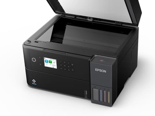 Epson EcoTank ET-3950 - Multifunction printer - colour - ink-jet - ITS - A4 (210 x 297 mm) (original) - A4/Letter (media) - up to 18 ppm (printing) - 250 sheets - USB, LAN, Wi-Fi(ac) - black — view 6