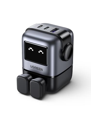 Ugreen USB-A+2C 65W UNO GAN CHARGER Mobile phone, Laptop, Tablet Black AC, USB Indoor
