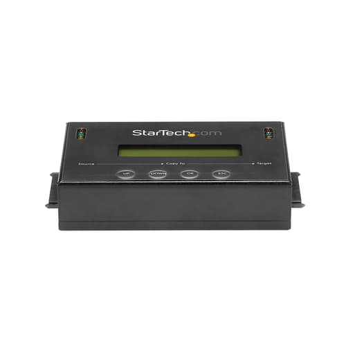 StarTech.com 1:1 Hard Drive Duplicator and Eraser for 2.5" & 3.5" SATA HDD SSD - LCD & RS-232 �- 14GBpm Duplication Speed - Cloner & Wiper (SATDUP11) - Hard drive duplicator - 2 bays (SATA-600) - for P/N: SVA12M5NA — view 4