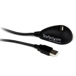 StarTech.com 5ft Desktop USB Extension Cable - A Male to A Female - 5 ft USB A to A Extension Cable - 5ft USB 2.0 Extension cord (USBEXTAA5DSK) - USB extension cable - USB (M) to USB (F) - 1.5 m - black - for P/N: MSDREADU2OTG, USB56KEM3, USB56KEMH2, UUSBOTG