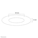 Neomounts FPMA-CRB5HM - Mounting component (ceiling mount cover) - for LCD display - plastic - black - for P/N: FPMA-C100, FPMA-C100SILVER thumbnail 2