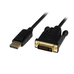 StarTech.com 3 foot DisplayPort to DVI Active Adapter Converter Cable - 3 ft (0.9m) Active DP to DVI M/M Cable for PC - 1920x1200 - Black (DP2DVIMM3BS) - DisplayPort cable - DisplayPort (M) to DVI-D (M) - 91.5 cm - active - black - for P/N: TB3CDK2DP, TB3CDK2DPUE, TB3CDOCKDP, TB3DK2DHV, TB3DK2DHVUE, TB3DKDPMAW, TB3DKDPMAWUE