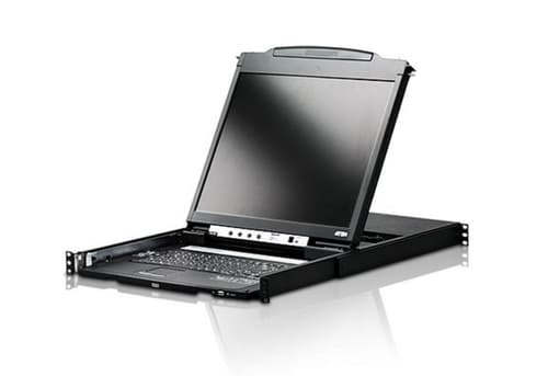 ATEN Slideaway CL5800N - KVM console with KVM switch - 19" - rack-mountable - 1280 x 1024 @ 75 Hz - VGA