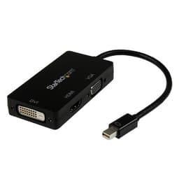 StarTech.com 3 in 1 Mini DisplayPort Adapter - 1080p - Mini DP / Thunderbolt to HDMI / VGA / DVI Splitter for Your Monitor (MDP2VGDVHD) - Adapter - Mini DisplayPort male to HD-15 (VGA), DVI-D, HDMI female - 27 cm - black - active, 1920 x 1200 (WUXGA) support - for P/N: DKT31CMDPHPD