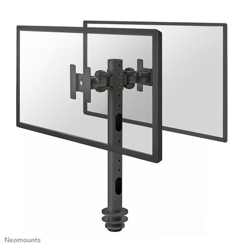 Neomounts FPMA-D050D - Mounting kit - full-motion - for 2 LCD displays - black - screen size: 10"-30" - grommet, desk-mountable