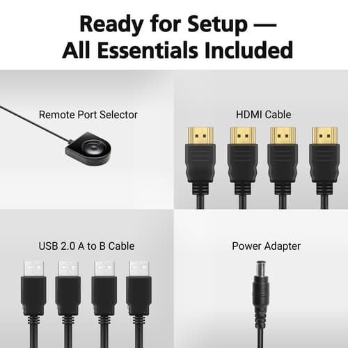 4-Port USB 4K HDMI KVMP Switch — view 6