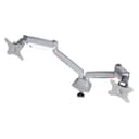 Kensington SmartFit One-Touch Dual Monitor Arm - Mounting kit - adjustable arm - for 2 monitors - metal - silver grey - screen size: 13"-32" - C-clamp, grommet, desk-mountable thumbnail 12