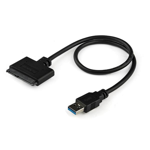 StarTech.com SATA to USB Cable - USB 3.0 to 2.5" SATA III Hard Drive Adapter - External Converter for SSD/HDD Data Transfer (USB3S2SAT3CB) - Storage controller - 2.5" - SATA 6Gb/s - USB 3.0