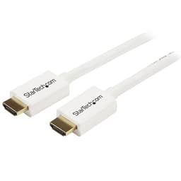 StarTech.com 3m/10 ft CL3 Rated HDMI Cable with Ethernet, In Wall Rated HDMI Cable 4K 30Hz, UHD High Speed HDMI Cable 10.2 Gbps Bandwidth, 4K Ultra HD HDMI 1.4 Video / Display Cable, 30AWG - Long White HDMI Cable - HDMI cable - HDMI male to HDMI male - 3 m - double shielded - white