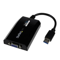 StarTech.com USB 3.0 to VGA Display Adapter 1920x1200 1080p, DisplayLink Certified, Video Converter w/ External Graphics Card - Mac & PC (USB32VGAPRO) - USB / VGA adapter - USB Type A (M) to HD-15 (VGA) (F) - USB 3.0 - 25.5 m - 1920 x 1200 (WUXGA) support - black - for P/N: MXT101MM