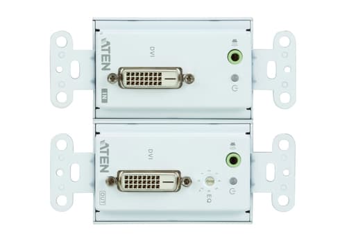 ATEN VE606 DVI Over Cat 5 Extender Wall Plate - Video/audio extender - over CAT 5 - up to 60 m — view 3