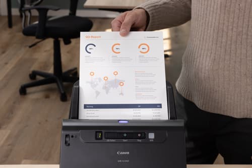 Canon imageFORMULA DR-C240 - Document scanner - CMOS / CIS - Duplex - Legal - 600 dpi x 600 dpi - up to 45 ppm (mono) / up to 30 ppm (colour) - ADF (60 sheets) - up to 4000 scans per day - USB 2.0 — view 16