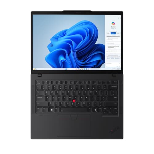 Lenovo ThinkPad T14 Gen 5 21MC - 180-degree hinge design - AMD Ryzen 5 - 8540U / up to 4.9 GHz - Win 11 Pro - Radeon 740M - 16 GB RAM - 512 GB SSD TCG Opal Encryption 2, NVMe - 14" IPS 1920 x 1200 - Gigabit Ethernet - Wi-Fi 6E, Bluetooth - black - kbd: UK - with 1 Year Lenovo Premier Support, CO2 Offset 0.5 ton (2nd Gen) — view 11